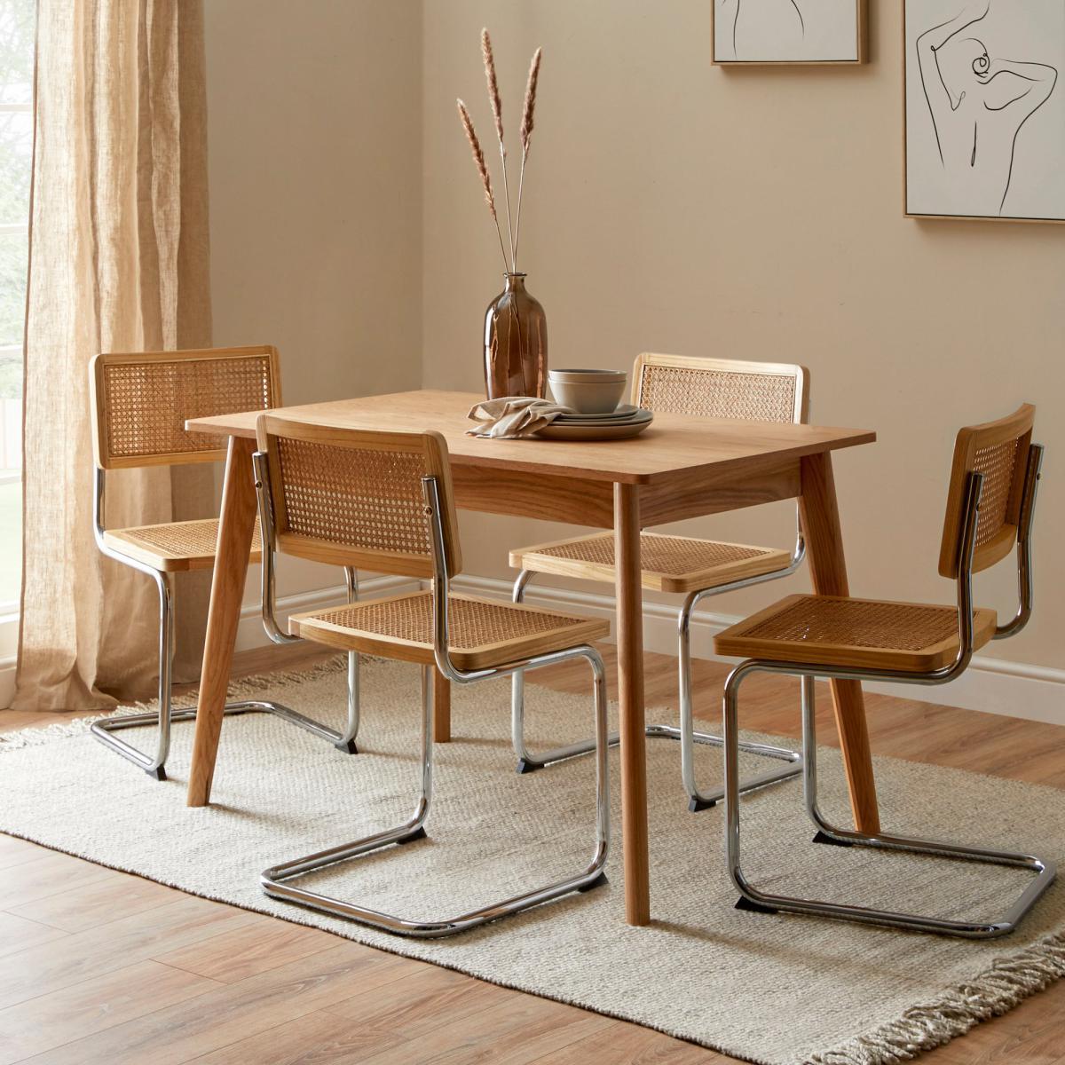 Naya Cane Canteliver Dining Chair Natural – image 2