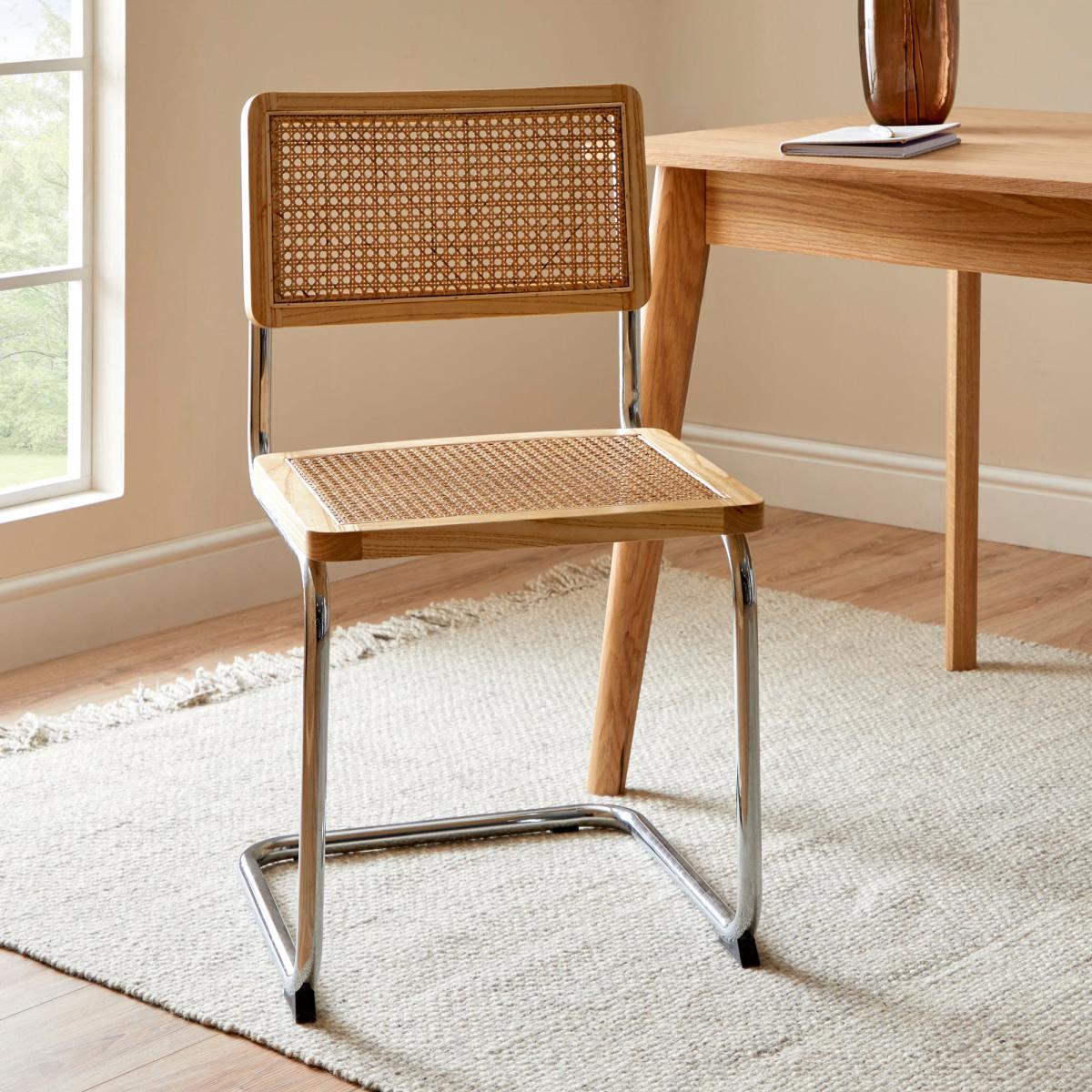 Naya Cane Canteliver Dining Chair Natural – image 1