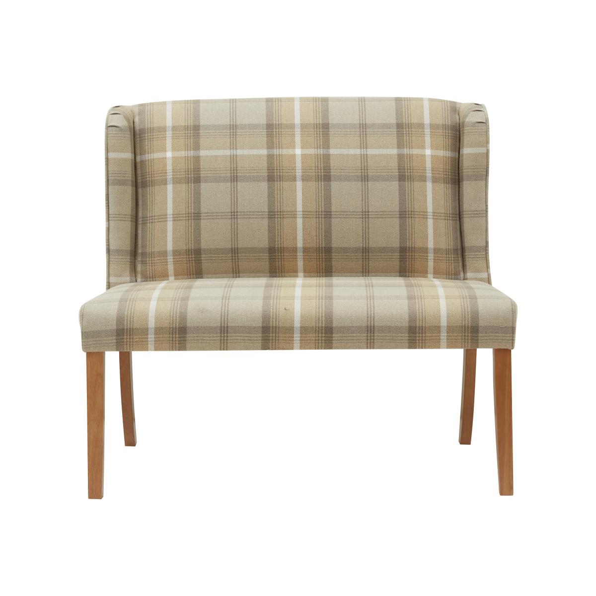 Oswald Bench Seat Brown/White – image 1
