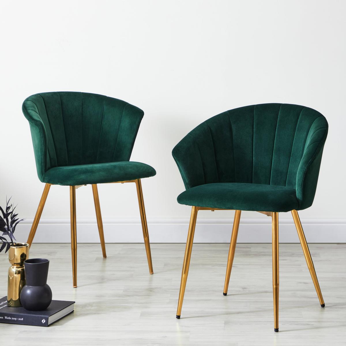 Kendall Velvet Carver Chair Bottle (Green) – image 1