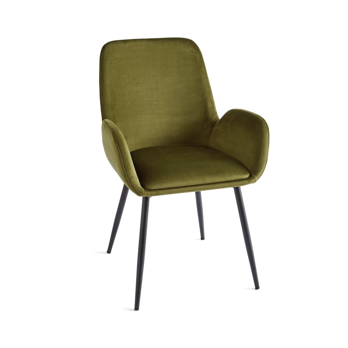 Axel Velvet Dining Chair Olive – image 6