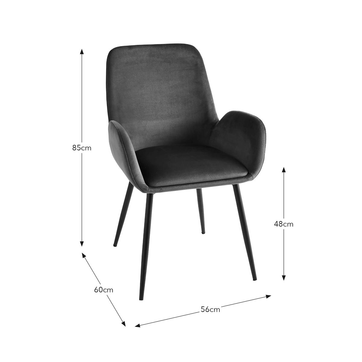 Axel Velvet Dining Chair Olive – image 7