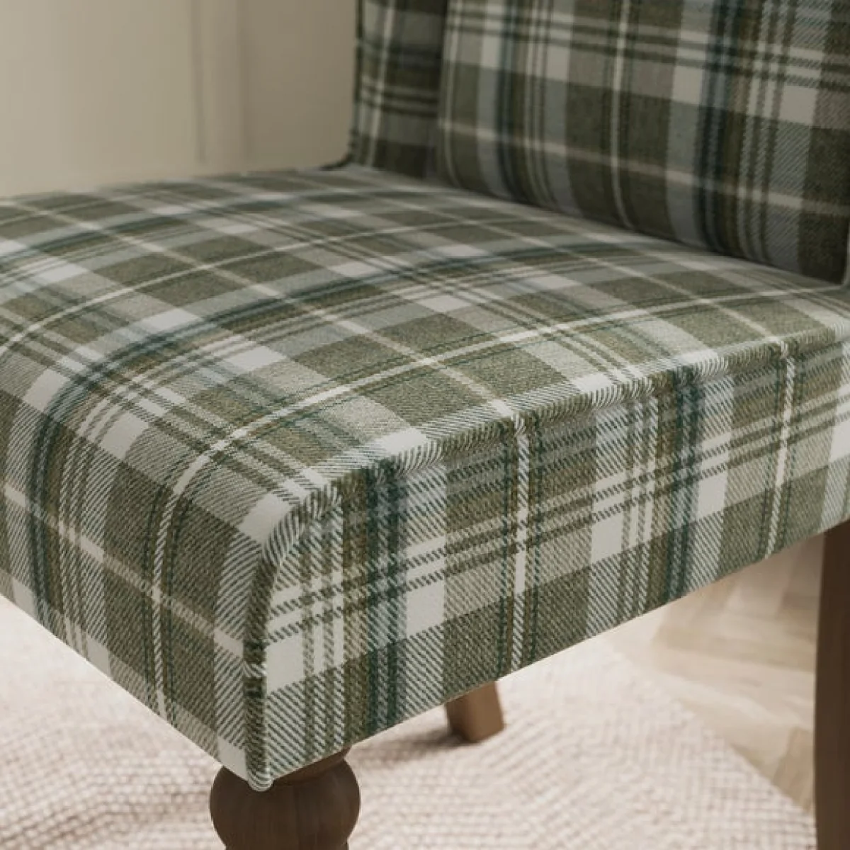 Charnwood Set of 2 Checked Dining Chairs – image 3