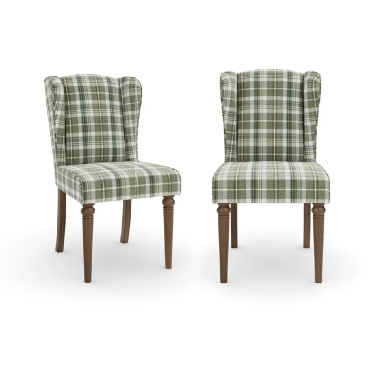 Charnwood Set of 2 Checked Dining Chairs – image 9
