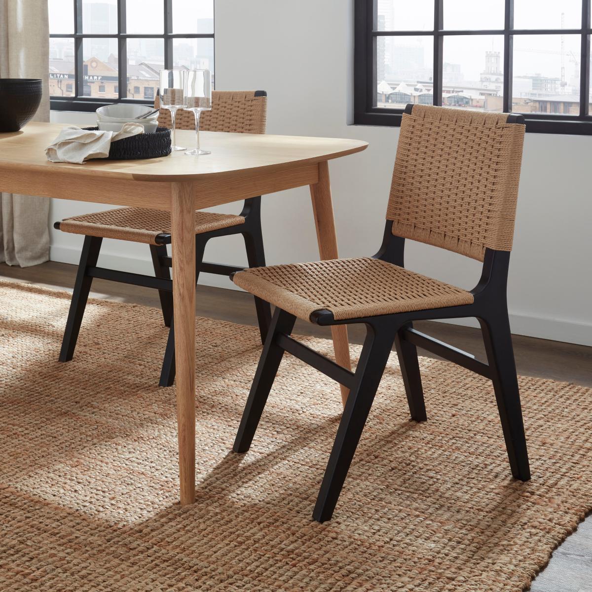 Cordella Dining Chair, Oak Black – image 1