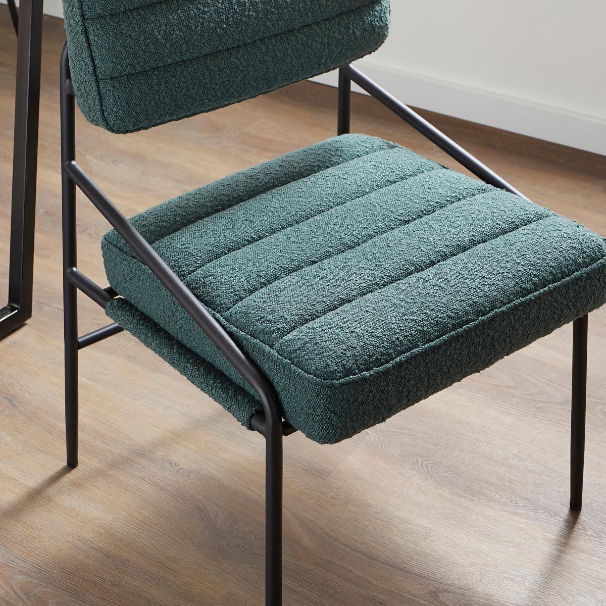 Bude Dining Chair, Boucle Olive – image 3