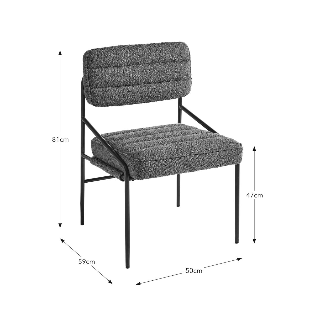 Bude Dining Chair, Boucle Olive – image 7