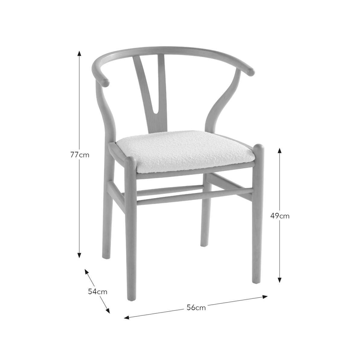Lara Dining Chair, Boucle – image 8