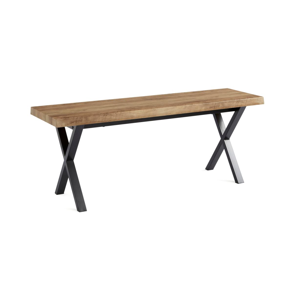 Ezra 2 Seater Dining Bench Light Wood – image 5