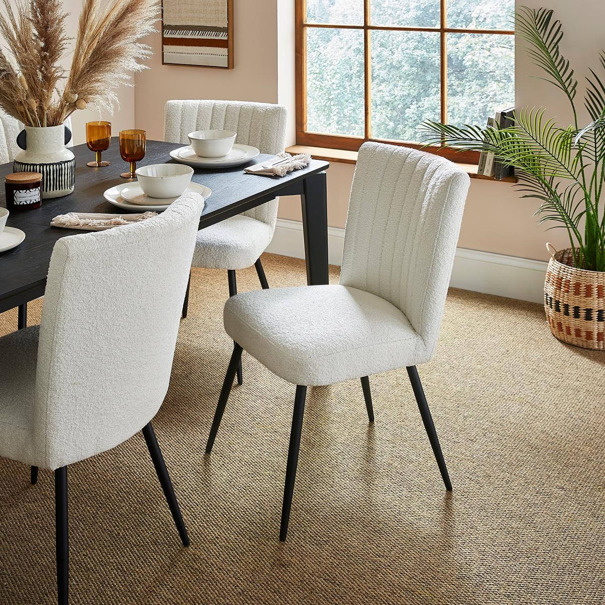 Taylor Dining Chair, Ivory Boucle Boucle Ivory – image 2