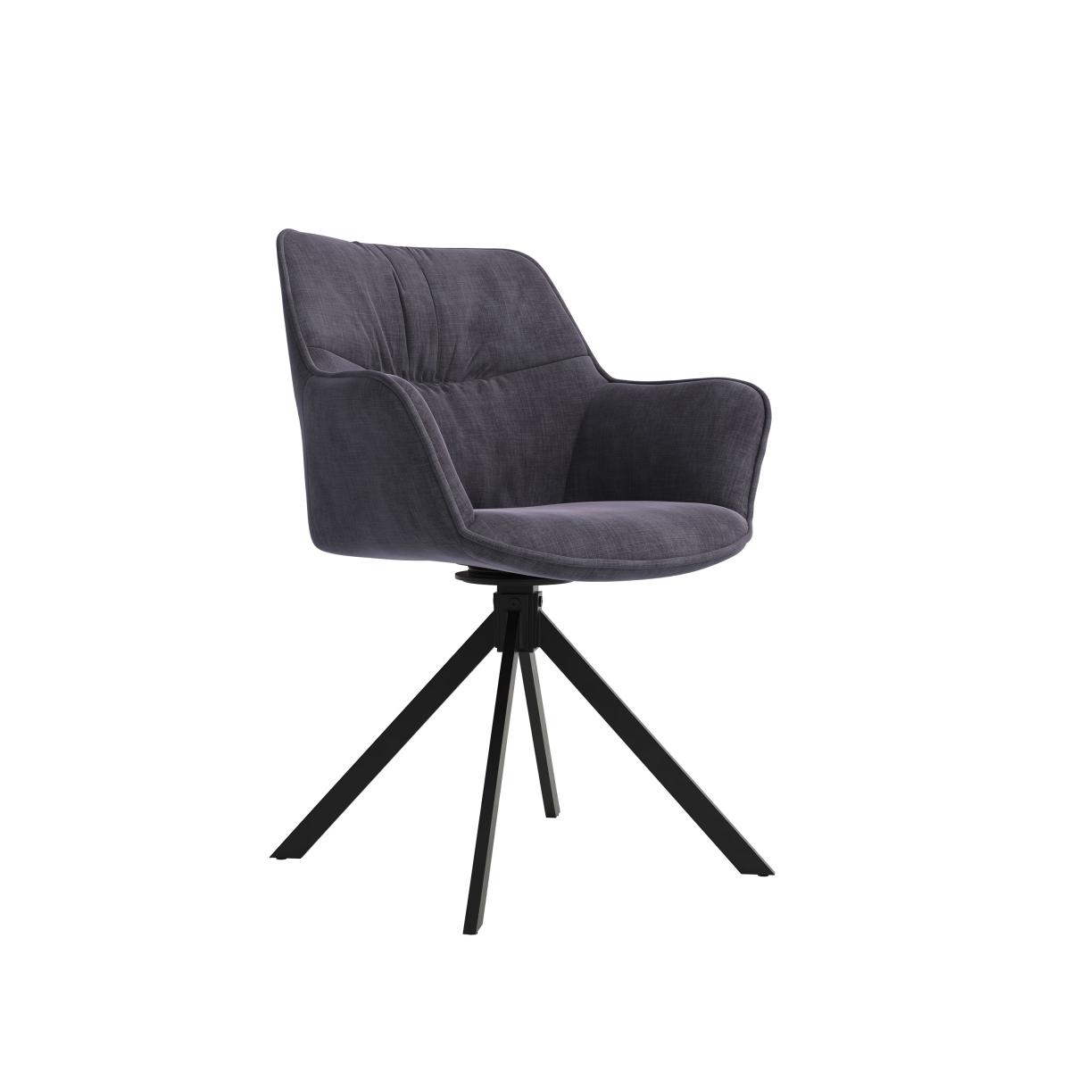 Indus Valley Set of 2 Inine Dining Chairs Charcoal – image 2