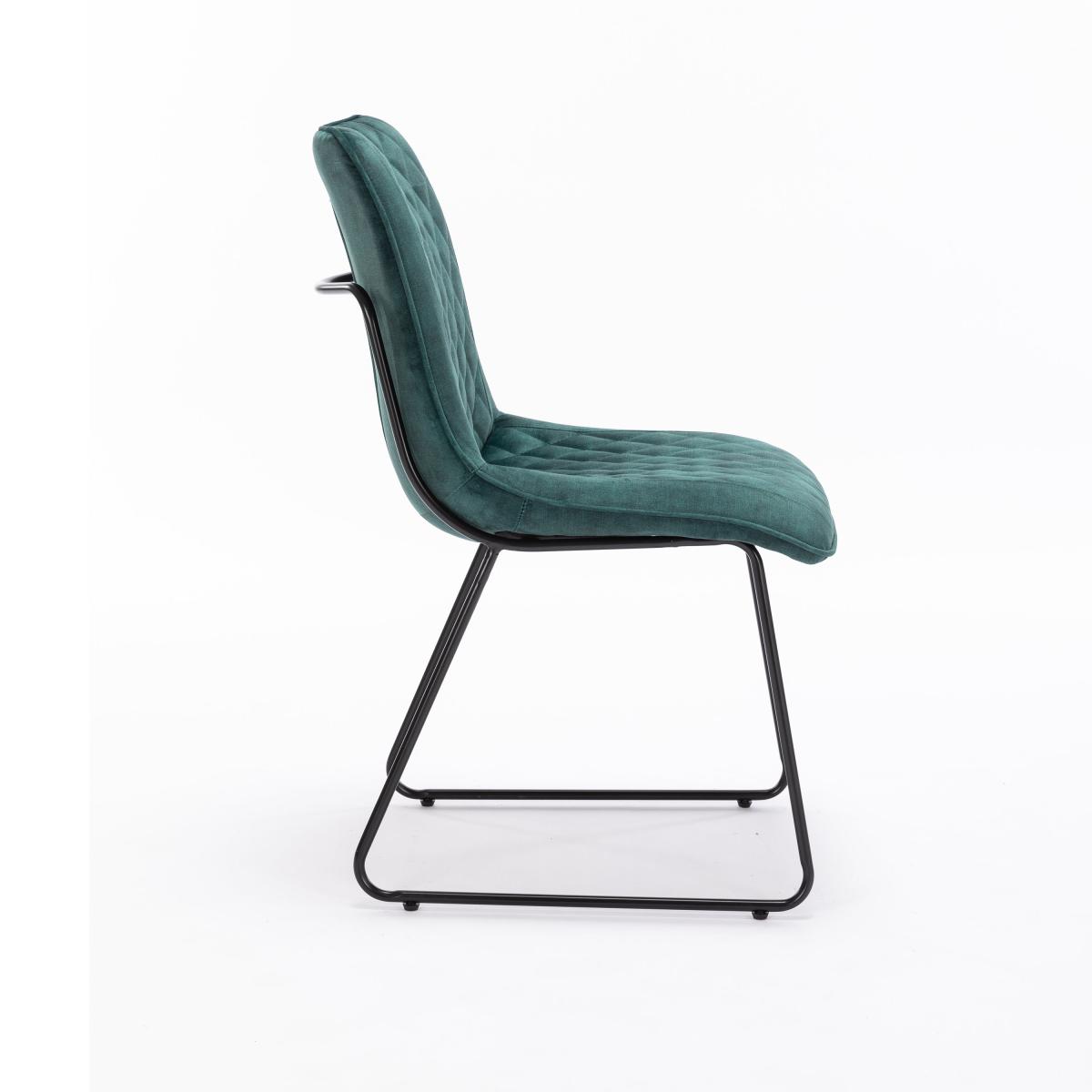 Indus Valley Set of 2 Emerald Dining Chairs Emerald – image 4