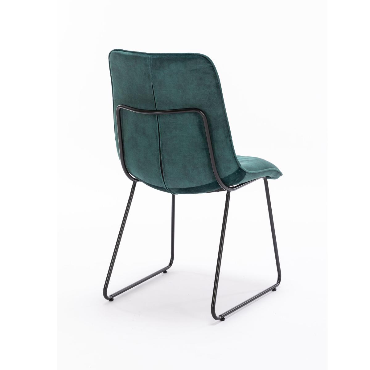 Indus Valley Set of 2 Emerald Dining Chairs Emerald – image 5