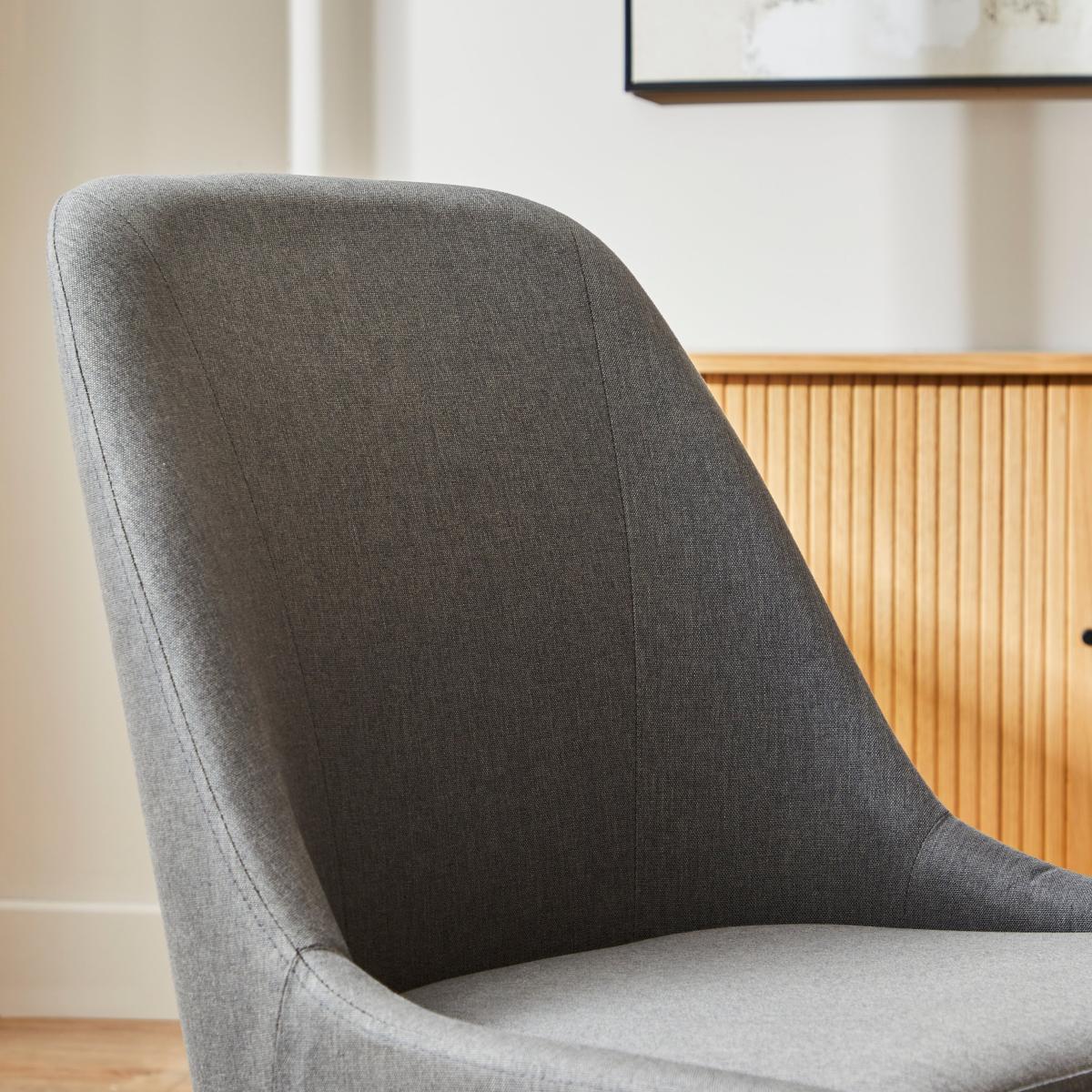 Eddie Luna Fabric Dining Chair Charcoal – image 2