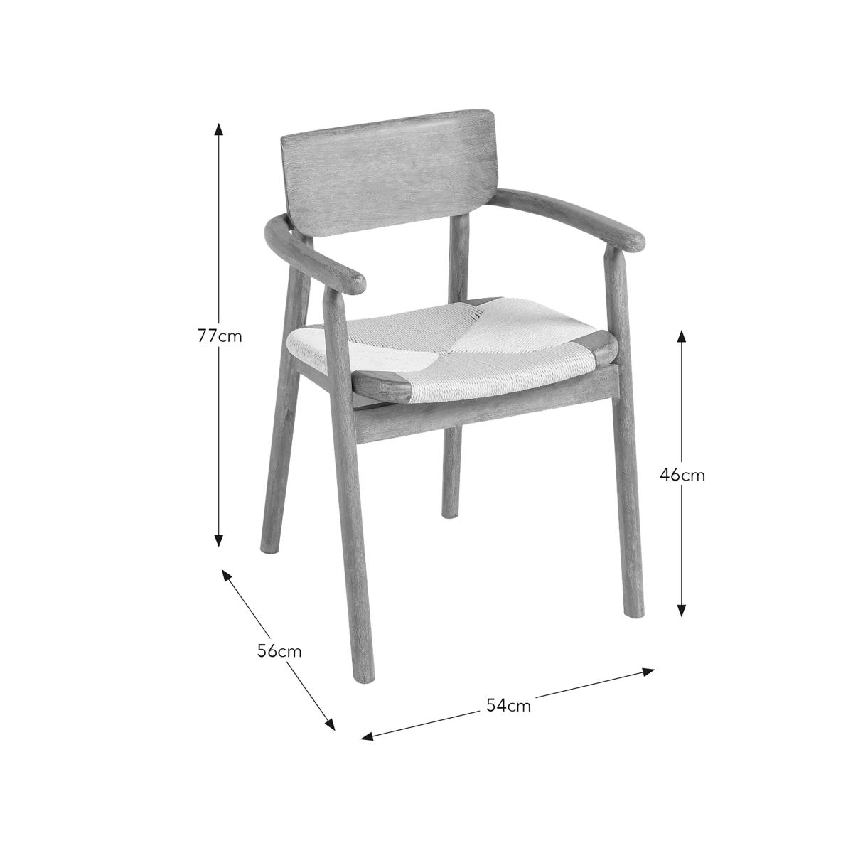 Kayla Carver Dining Chair Natural – image 8