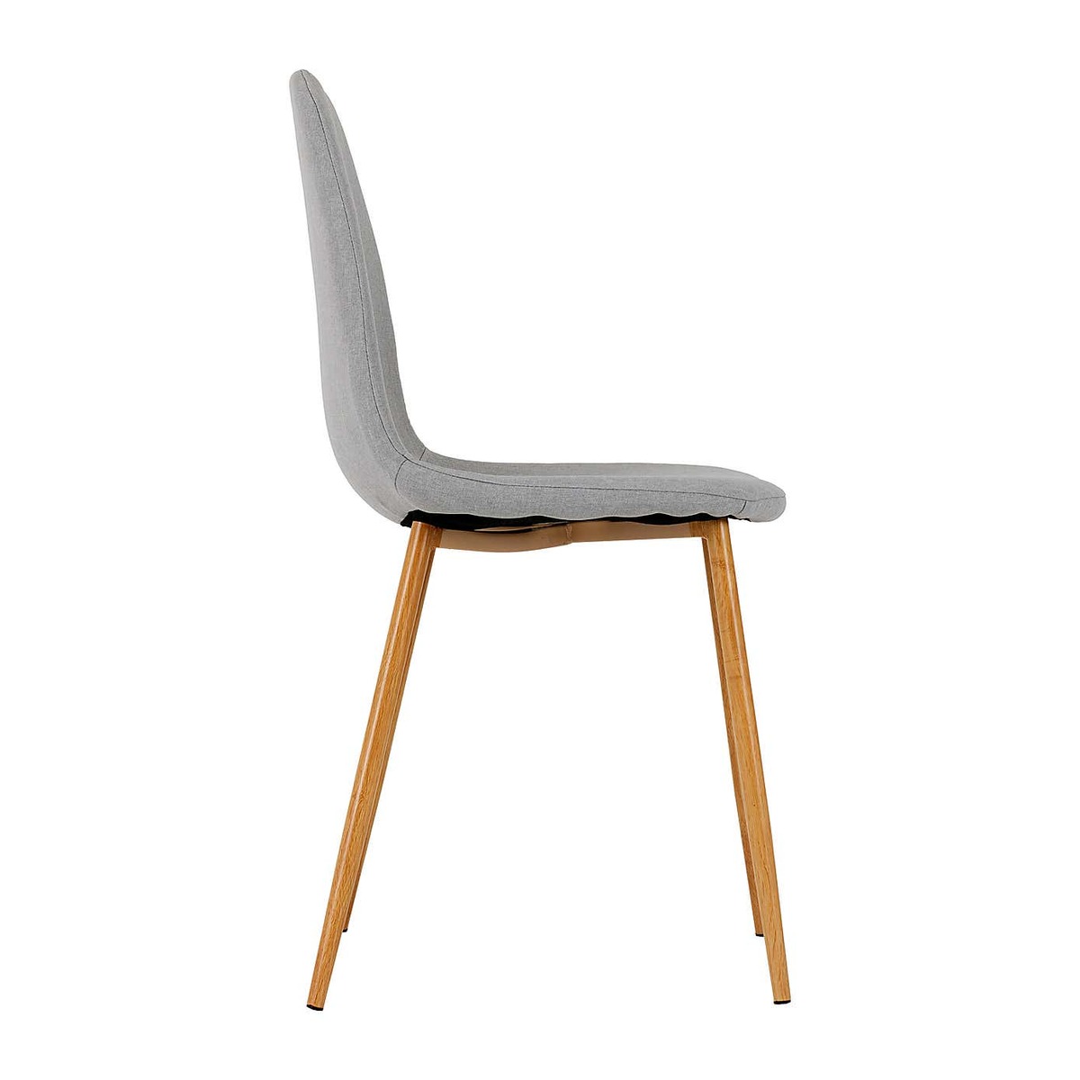 Bailey Set of 4 Dining Chairs Grey Fabric Grey – image 4