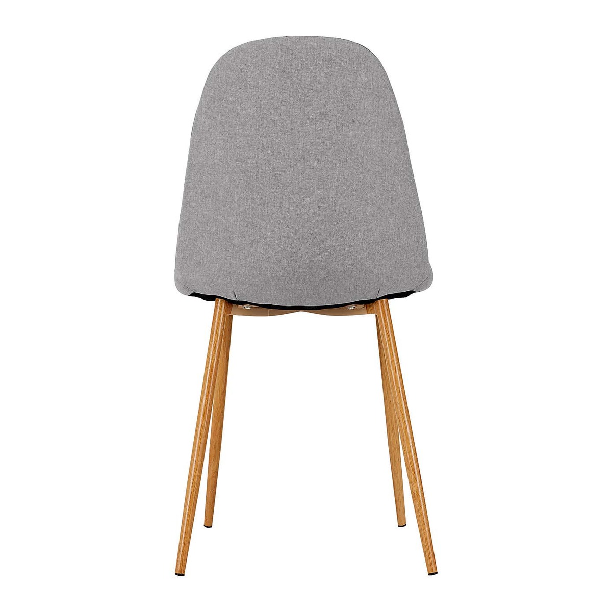 Bailey Set of 4 Dining Chairs Grey Fabric Grey – image 5