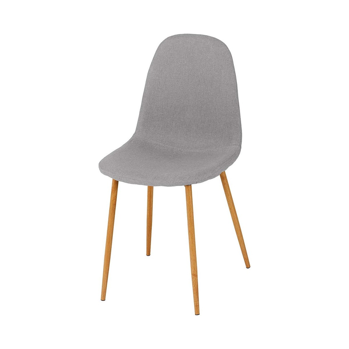 Bailey Set of 4 Dining Chairs Grey Fabric Grey – image 2