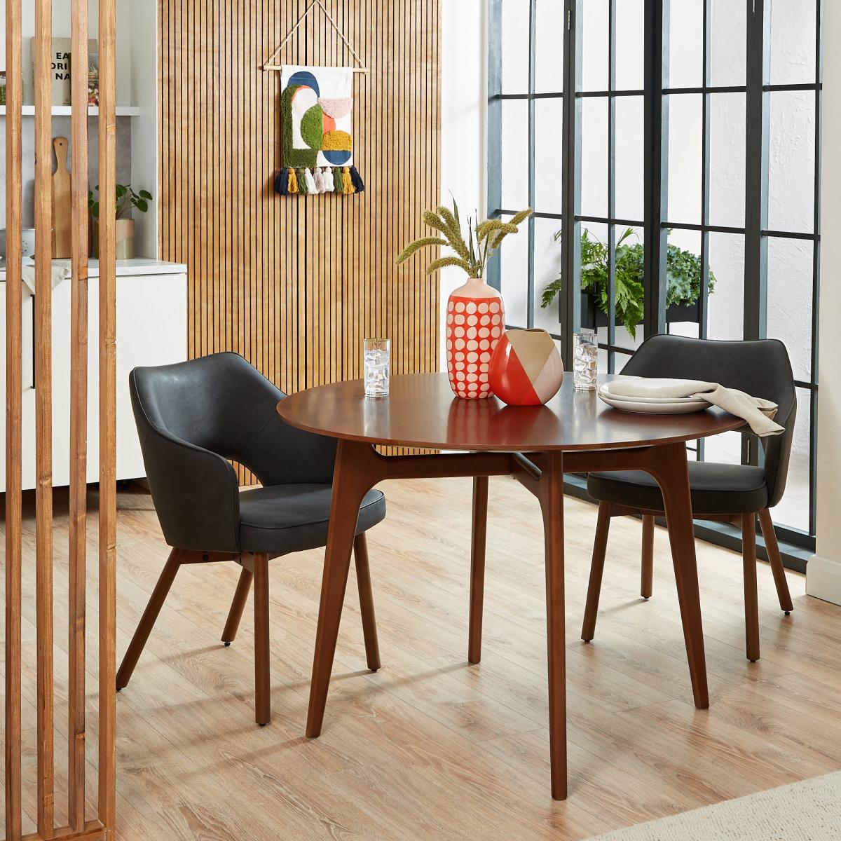Elements Karin Chair Black PU Black – image 2