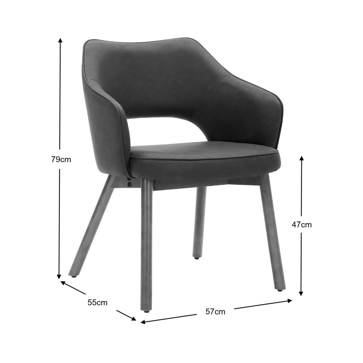 Elements Karin Chair Black PU Black – image 10
