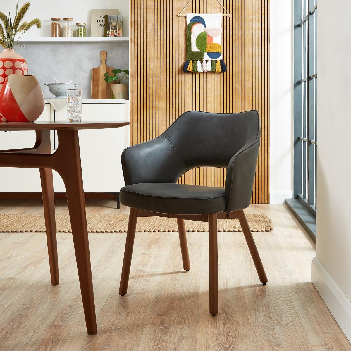 Elements Karin Chair Black PU Black – image 1