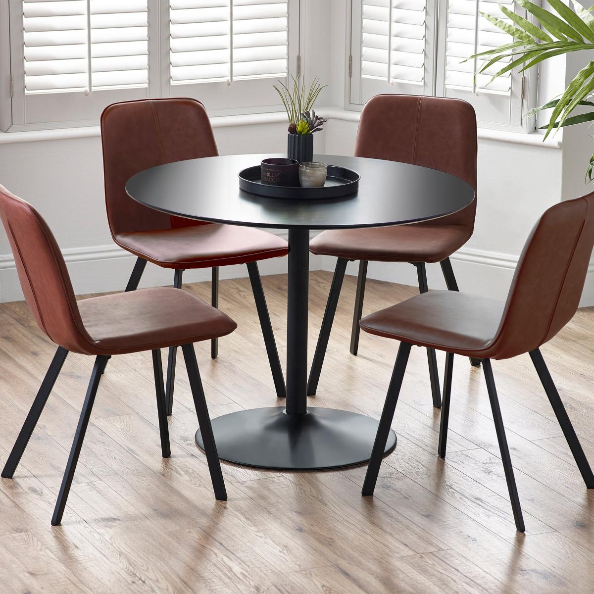 Goya Set Of 2 Dining Chairs Brown – image 2