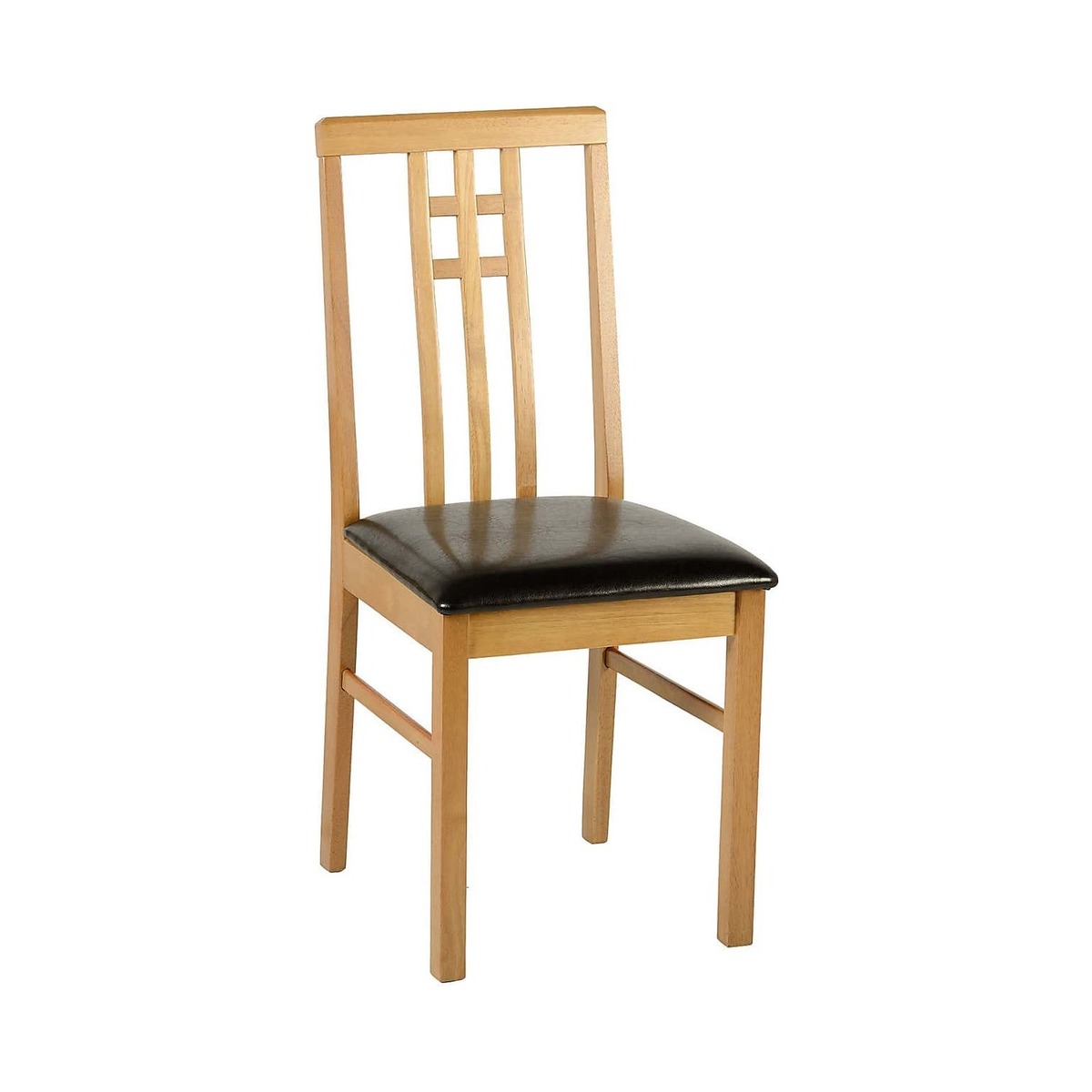Vienna Dining Chair Brown PU Leather Natural/Brown – image 1