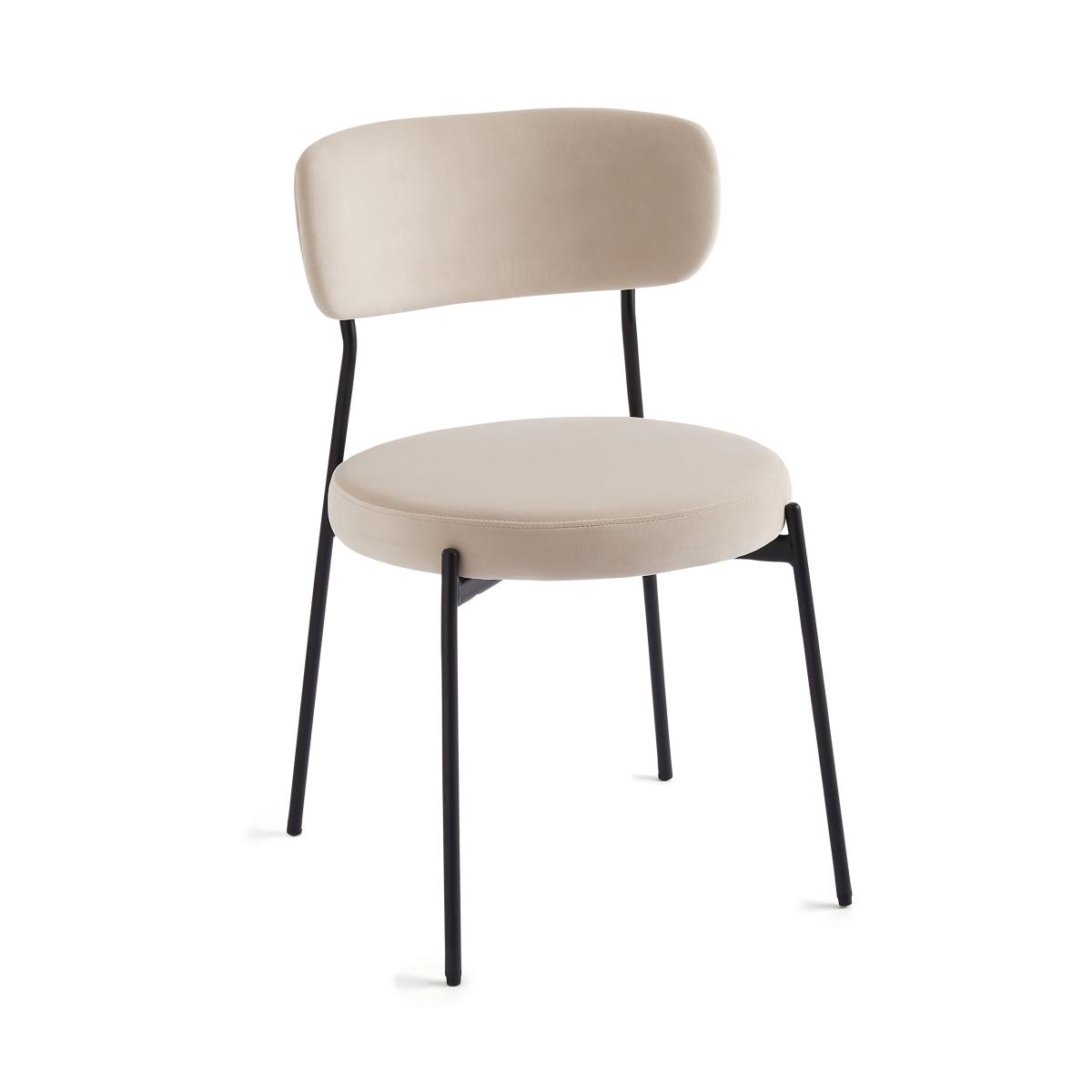 Laine Velvet Dining Chair Mushroom (Natural) – image 6
