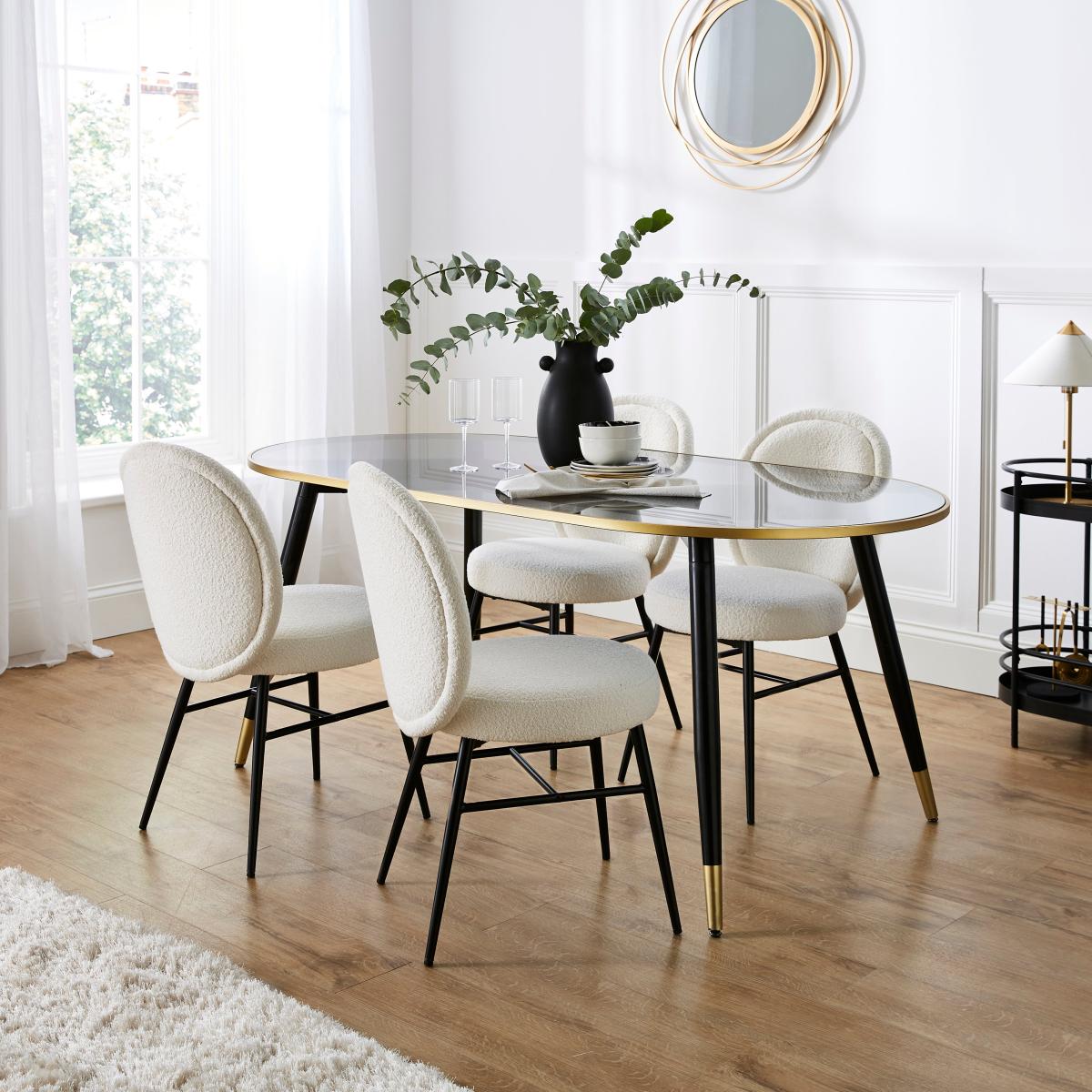 Renata Dining Chair, Boucle Ivory – image 2