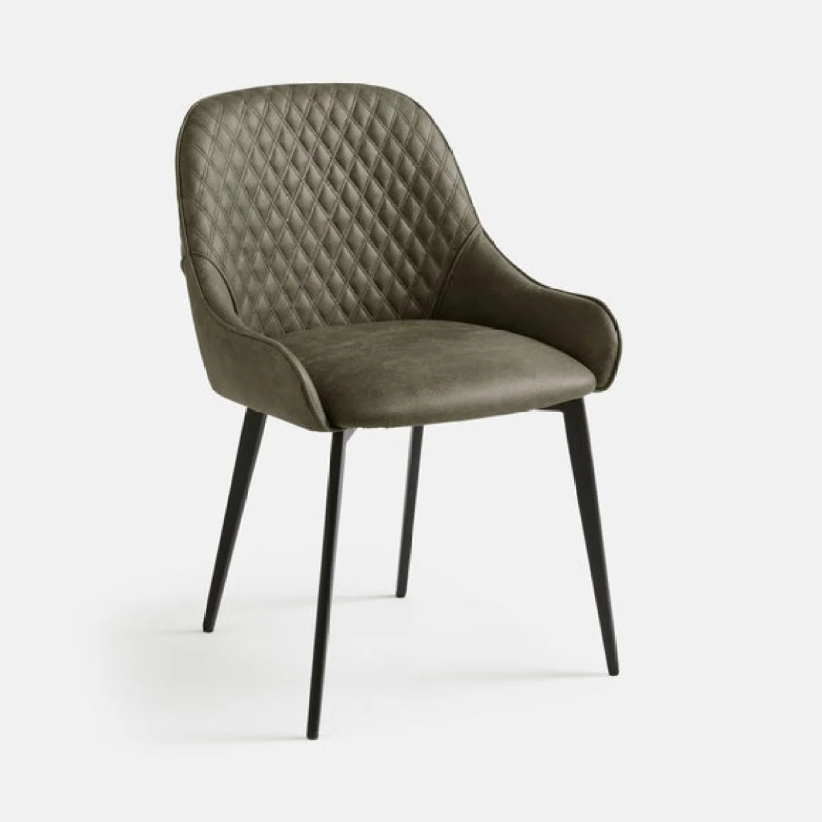 Hudson Set of 2 Dining Chairs, Faux Leather – image 8
