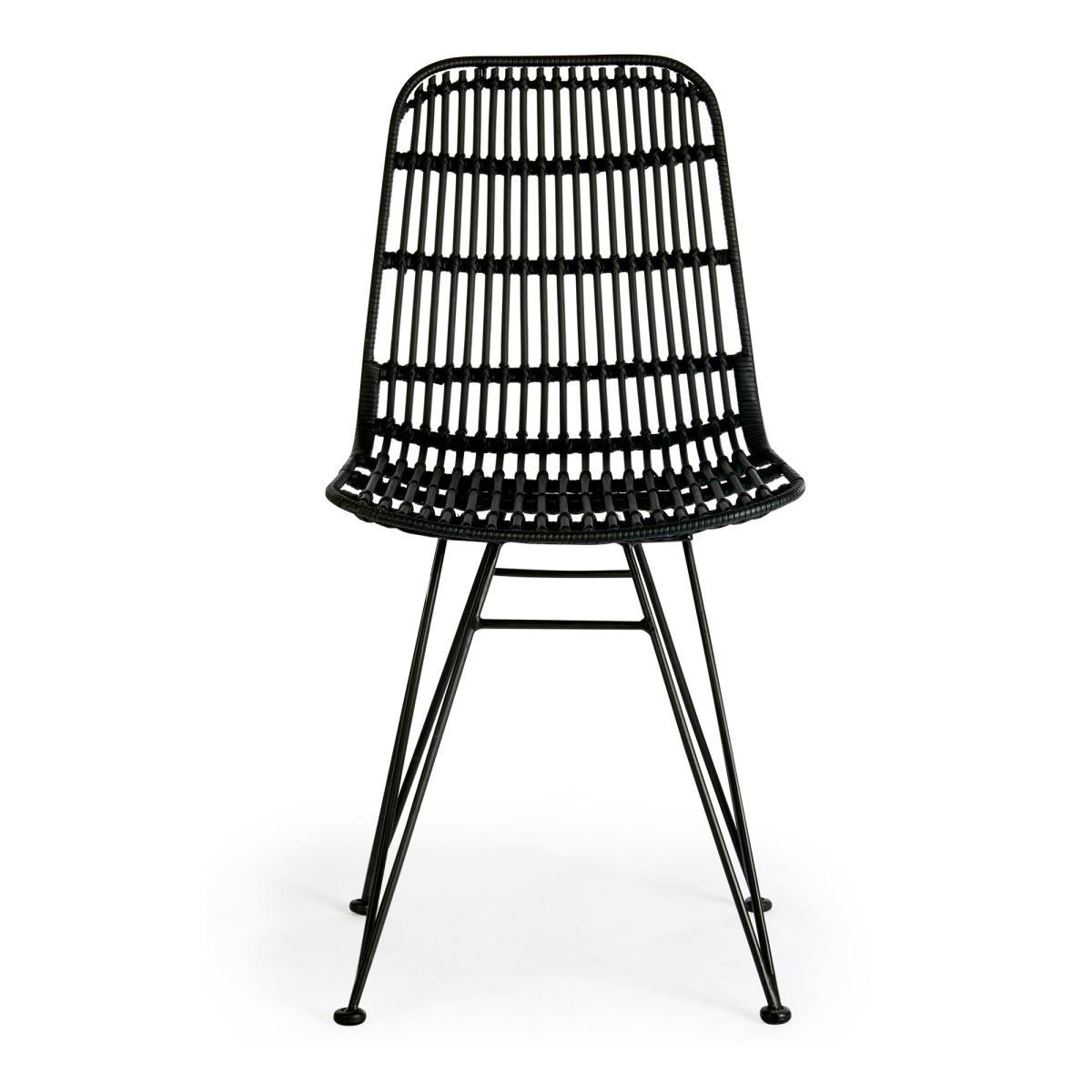 Pax Set of 2 Rattan Chairs Black – image 4
