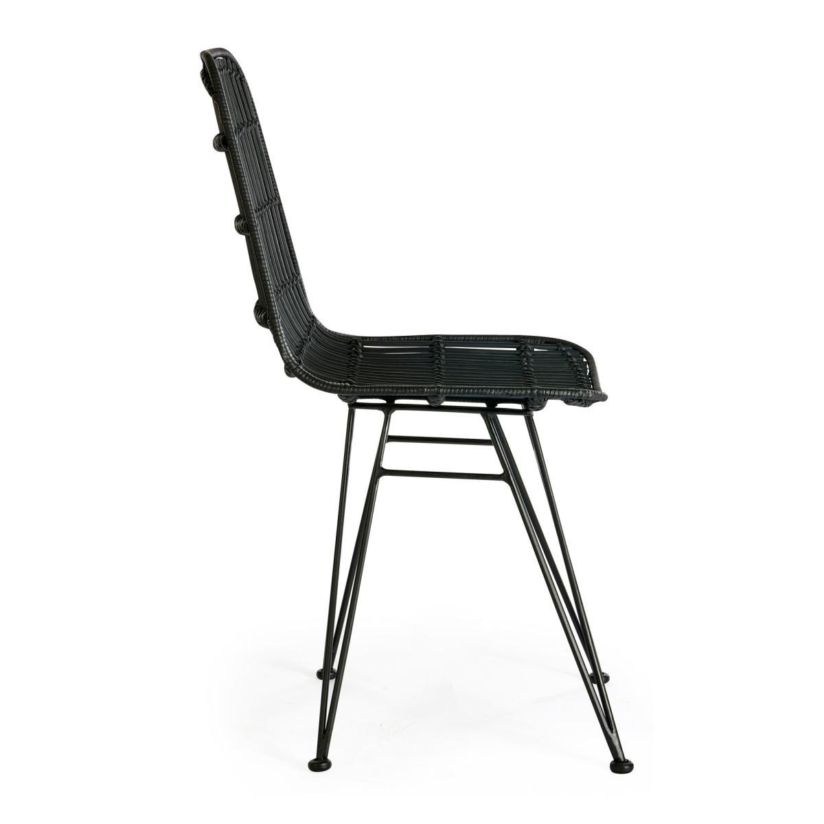 Pax Set of 2 Rattan Chairs Black – image 5