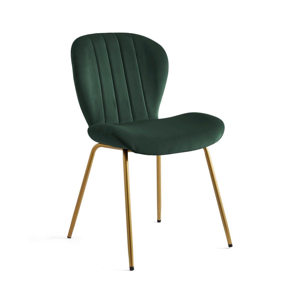 Lila Dining Chair, Velvet Velvet Bottle Green – image 6
