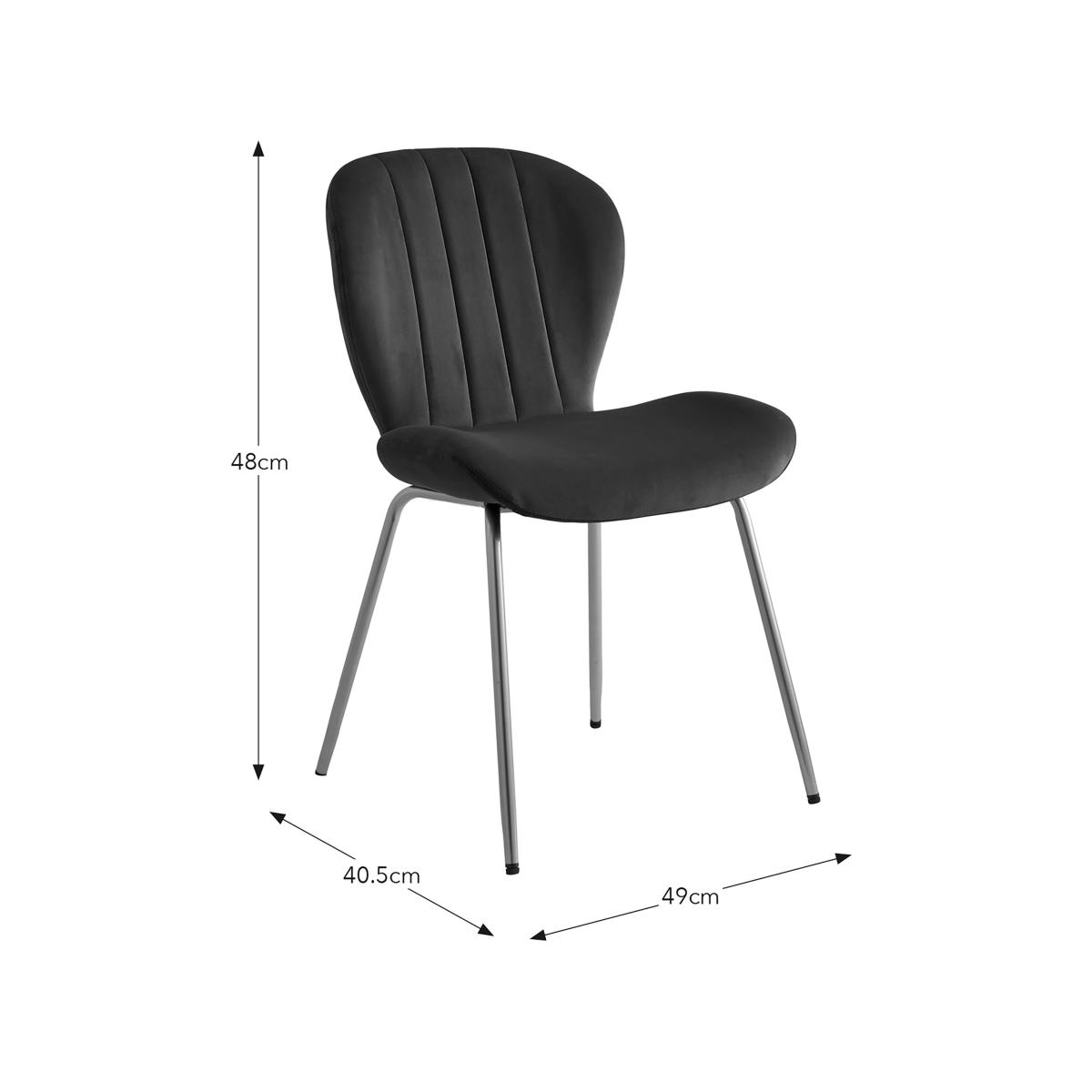 Lila Dining Chair, Velvet Velvet Bottle Green – image 8