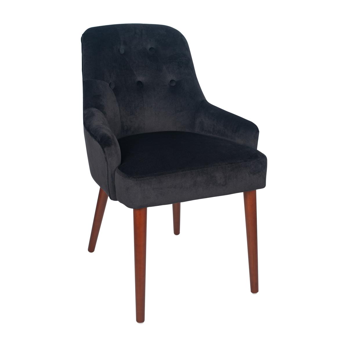Pacific Antoinette Velvet Dining Chair, Black Black – image 3
