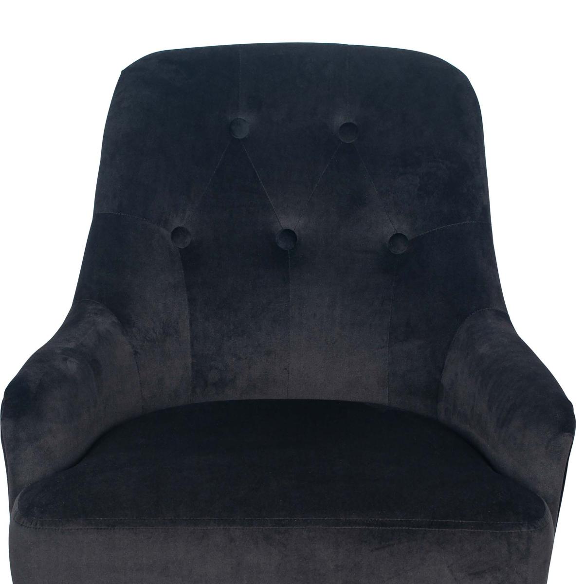 Pacific Antoinette Velvet Dining Chair, Black Black – image 4
