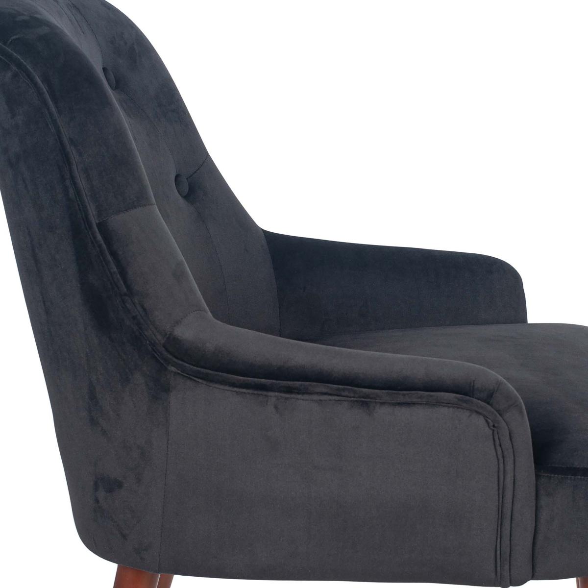 Pacific Antoinette Velvet Dining Chair, Black Black – image 5