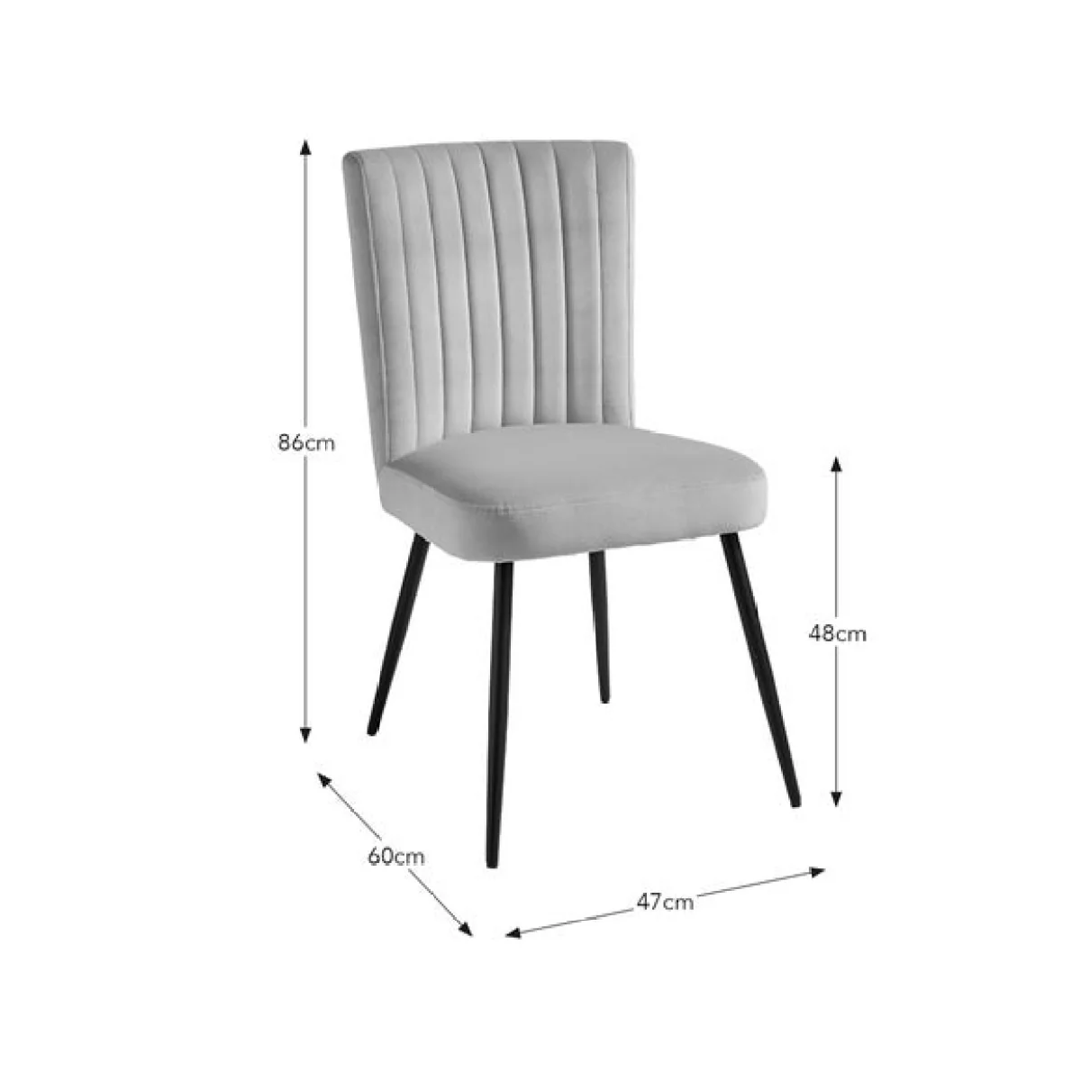 Taylor Dining Chair, Velvet – image 6