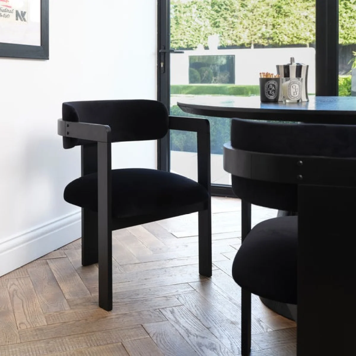 Return - LPD Mai Dining Chair, Velvet, Black – image 2