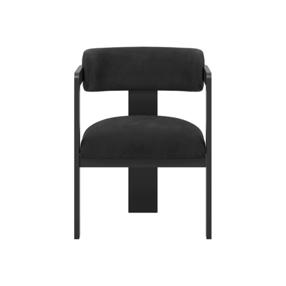 Return - LPD Mai Dining Chair, Velvet, Black – image 1