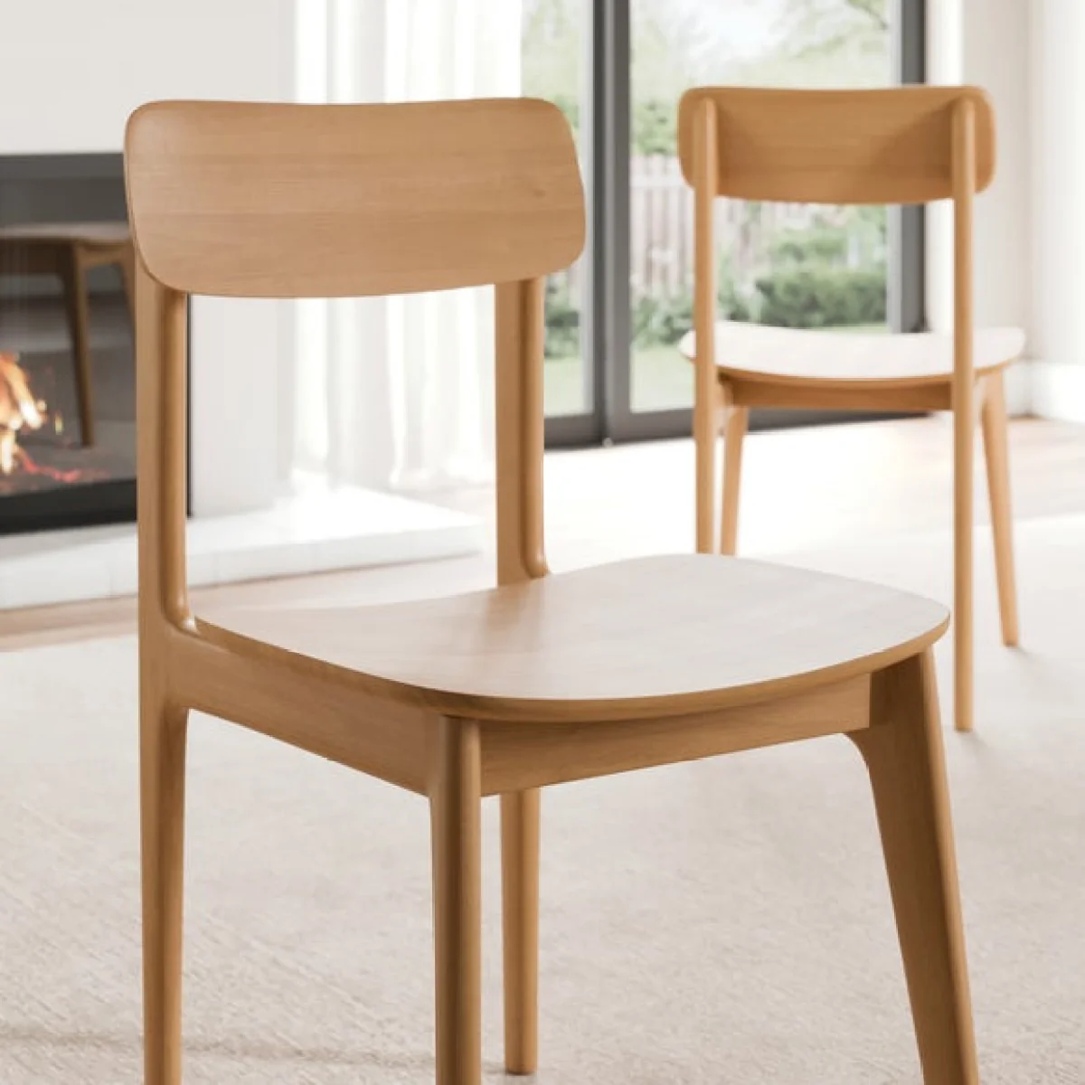 Malin Dining Chair, Oak – image 2