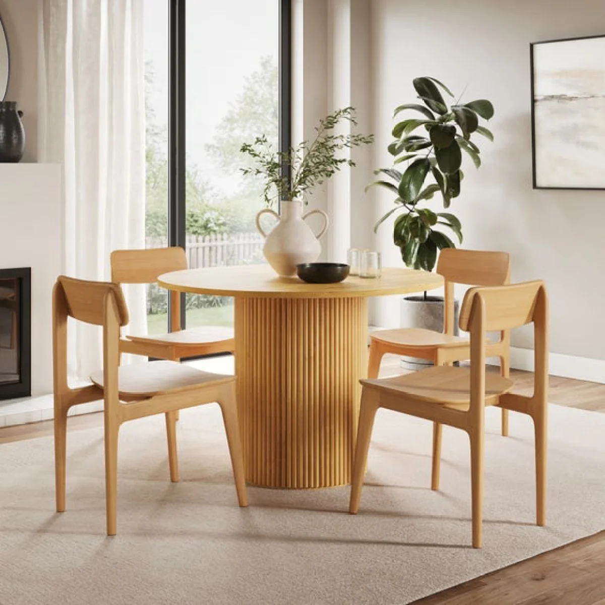 Malin Dining Chair, Oak – image 1