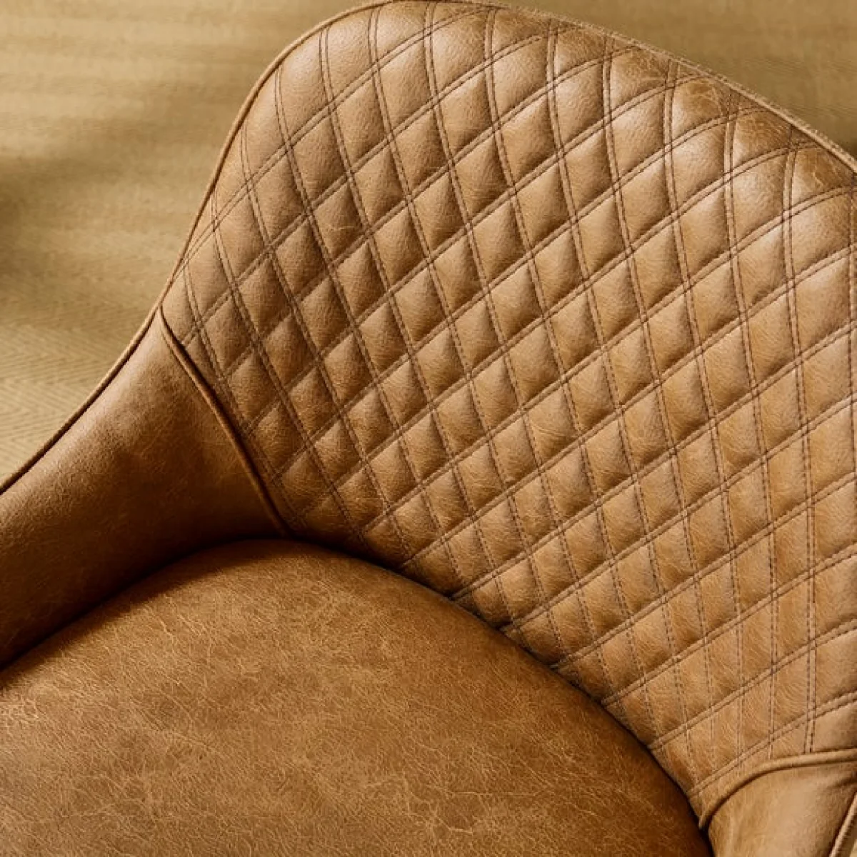 Hudson Set of 2 Dining Chairs, Faux Leather – image 3