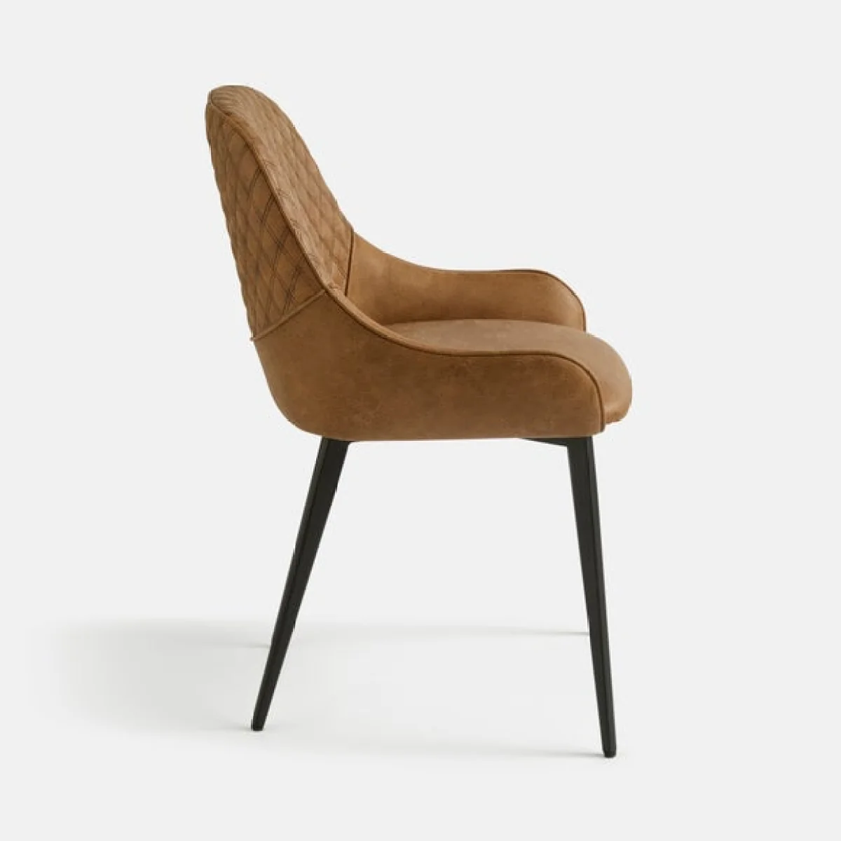 Hudson Set of 2 Dining Chairs, Faux Leather – image 6