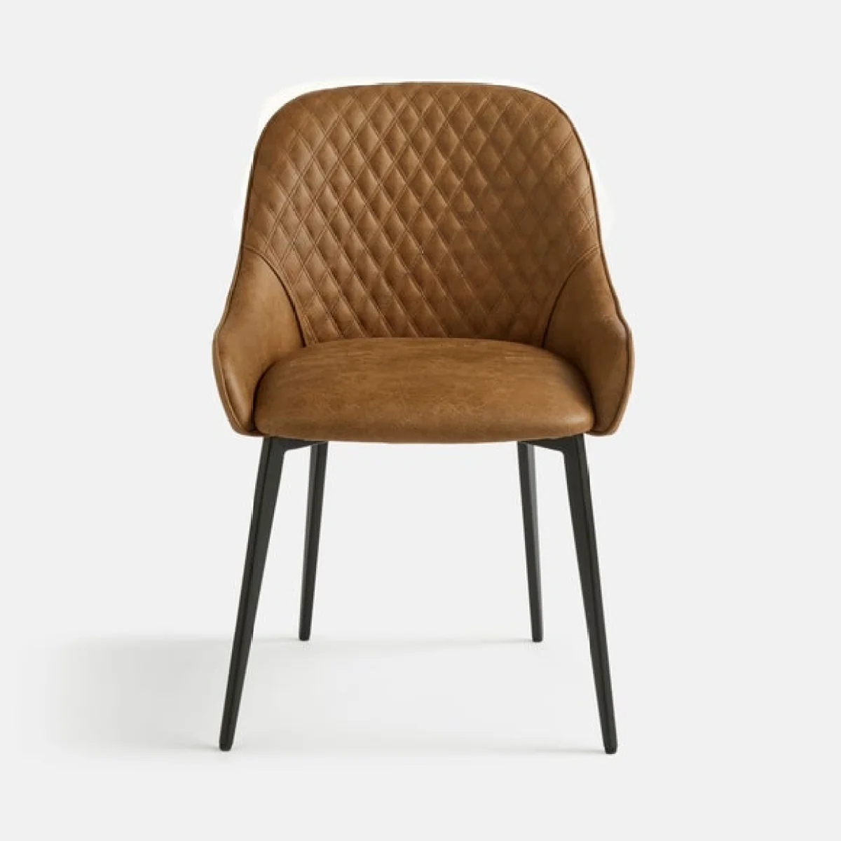 Hudson Set of 2 Dining Chairs, Faux Leather – image 7