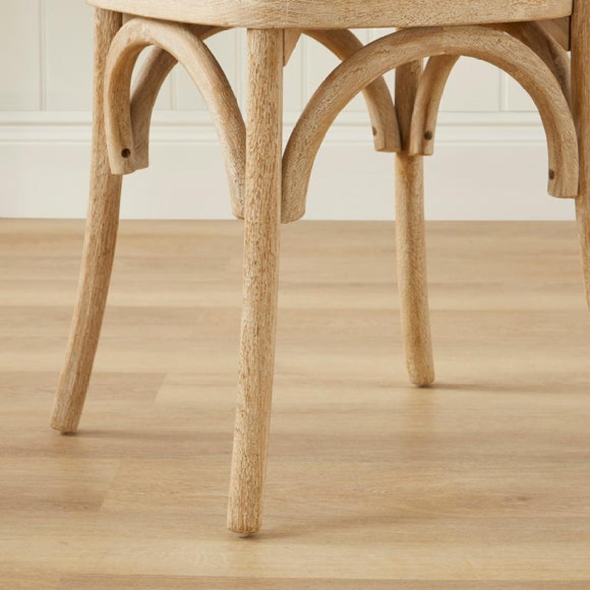 Florine Dining Chair, Natural Stripe Fabric – image 3