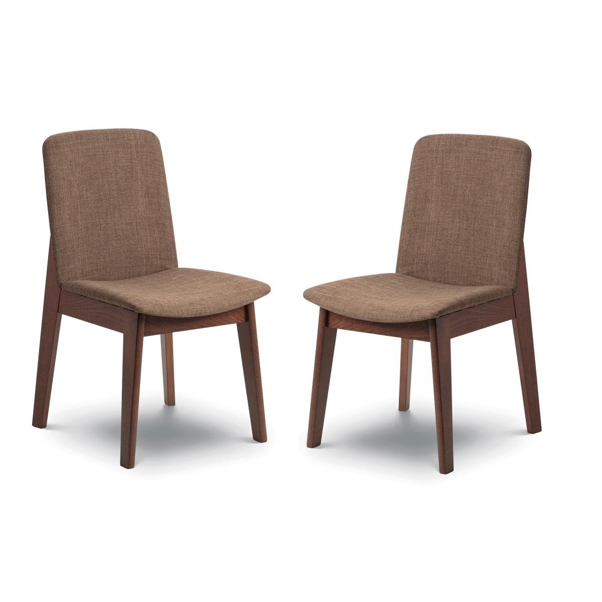 Kensington Set Of 2 Dining Chairs, Rubberwood Brown – image 2