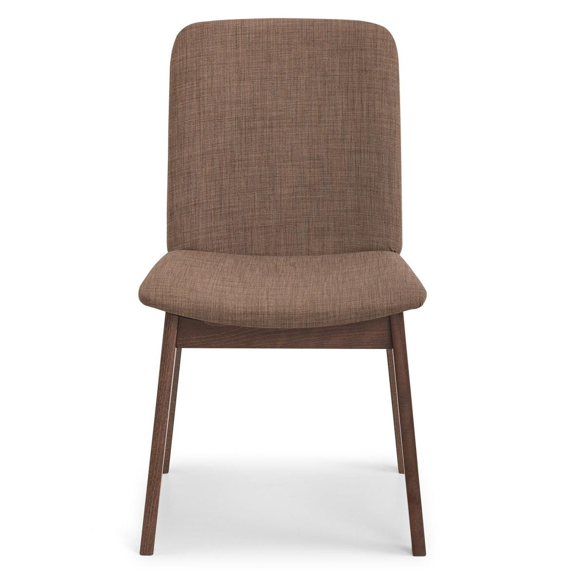 Kensington Set Of 2 Dining Chairs, Rubberwood Brown – image 4