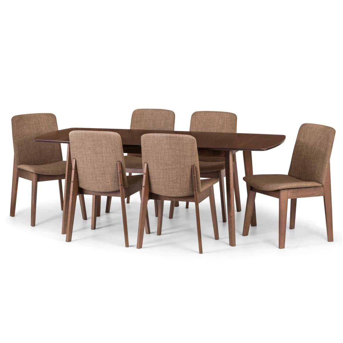 Kensington Set Of 2 Dining Chairs, Rubberwood Brown – image 5