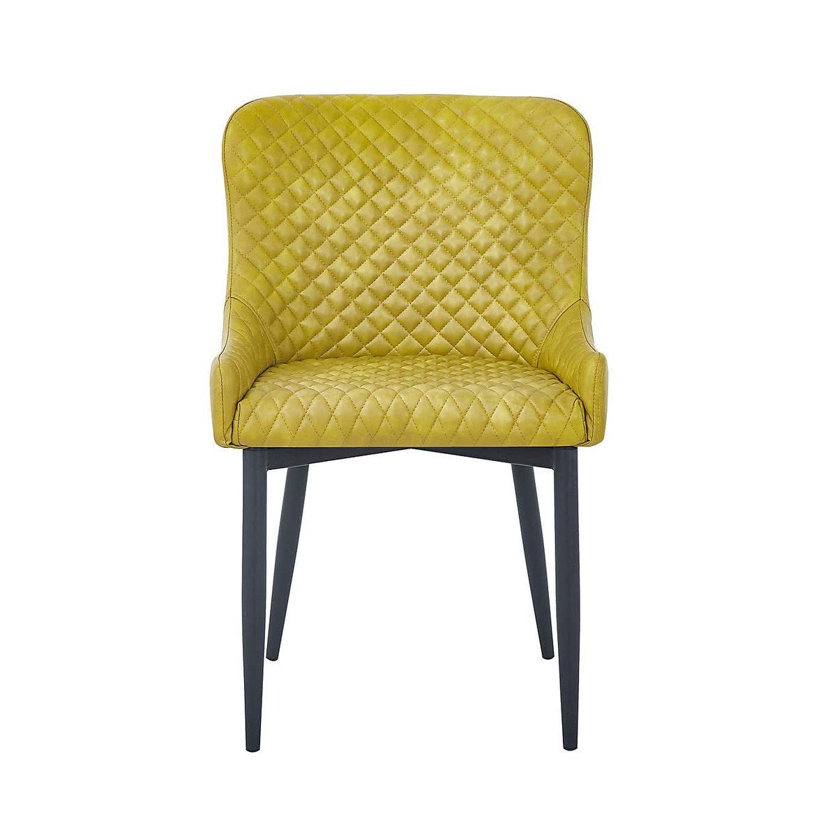 Montreal Set of 2 Dining Chairs Olive PU Leather Olive (Green) – image 3
